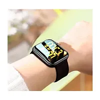 SELLORIA Fashion Black Digital Square Dial Watches LED Display Boy's  Girl's Combo of 2 Watches Kids-thumb1