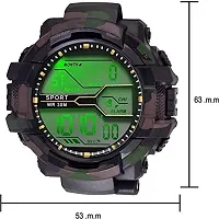 SELLORIA Green Army Watch with Black Sunglass with Baseball Cap Black-thumb3
