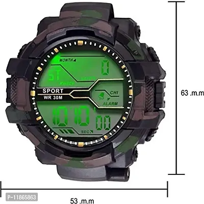 SELLORIA Green Army Watch with Black Sunglass with Baseball Cap Black-thumb4