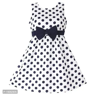 Girl's Polka Dot Casual Wear Frock-thumb4