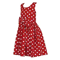 Modern Fashion Girl's Polka Dot Casual Wear Frock (Polka Dot Printed, Set of 1).-thumb3