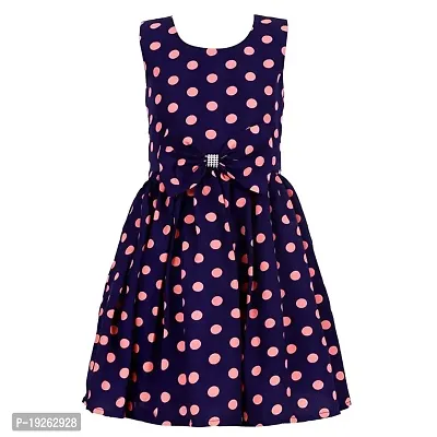 Girl's Polka Dot Casual Wear Frock