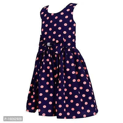 Girl's Polka Dot Casual Wear Frock-thumb5