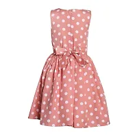 Modern Fashion Girl's Polka Dot Casual Wear Frock (Polka Dot Printed, Set of 1).-thumb1