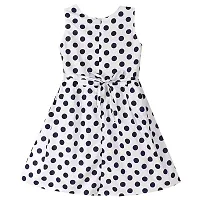 Girl's Polka Dot Casual Wear Frock-thumb1