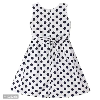 Girl's Polka Dot Casual Wear Frock-thumb2