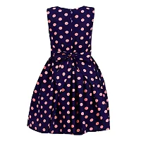 Modern Fashion Girl's Polka Dot Casual Wear Frock (Polka Dot Printed, Set of 1).-thumb1
