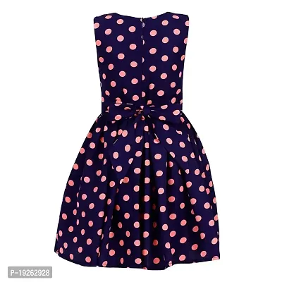 Girl's Polka Dot Casual Wear Frock-thumb2