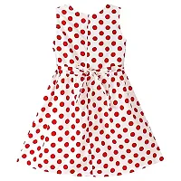 Modern Fashion Girl's Polka Dot Casual Wear Frock (Polka Dot Printed, Set of 1).-thumb4