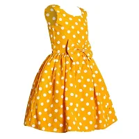 Modern Fashion Girl's Polka Dot Casual Wear Frock (Polka Dot Printed, Set of 1).-thumb2