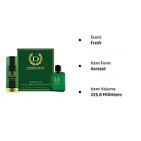 DENVER Hamilton Gift Set - Perfume (60ML) + Deodorant (165ML) | Long Lasting Perfume Scent for Men-thumb1