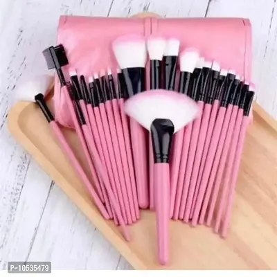 24 Pcs pink color professional makeup brush set (24 Pcs Makeup Brush Set)