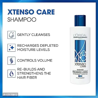 L'Oreacute;al Professionnel Xtenso Care Shampoo For Straightened Hair, 250 ML |Xtenso Care mask, 196 gm | Shampoo  Mask for Starightened Hair-thumb2
