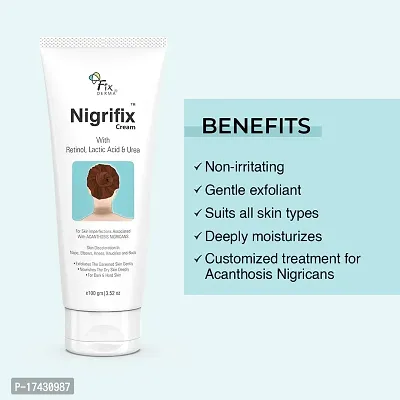Nigrifix cream for Acanthosis Nigricans | For Dark Body Parts Like Neck, Knuckles, Armpits, Ankles, Thighs, Elbows | Exfoliant- 100g-thumb3
