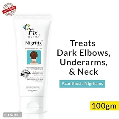 Fixderma Nigrifix cream for Acanthosis Nigricans | For Dark Body Parts Like Neck, Knuckles, Armpits, Ankles, Thighs, Elbows | Exfoliant- 100g-thumb0