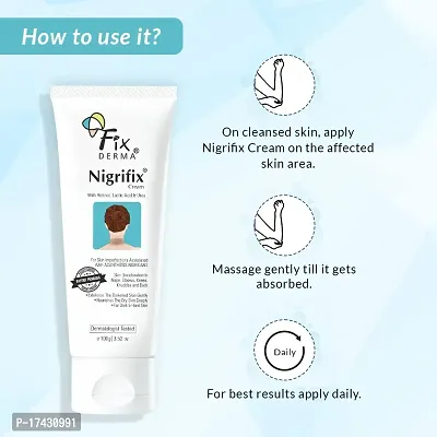 Fixderma Nigrifix cream for Acanthosis Nigricans | For Dark Body Parts Like Neck, Knuckles, Armpits, Ankles, Thighs, Elbows | Exfoliant- 100g-thumb2