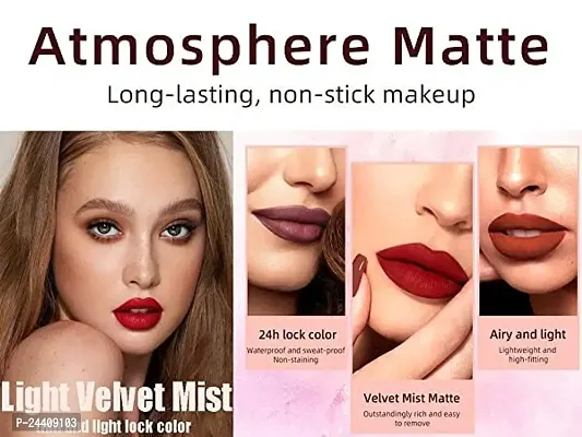 Nude Popular Colors Superstay(Pack Of 12) Long 5ML Liquid Matte Nude Beauty Colour Lipsticks long Lasting Waterproof Shade Women Girls Lip Gloss Smooth Makeup Lipstick Set-thumb3