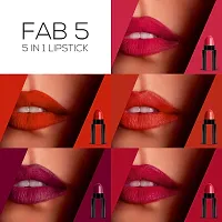 RENEE Fab 5 5-in-1 Lipstick 7.5gm| Five Shades In One| Long Lasting, Matte Finish| Non Drying Formula with Intense Color Payoff| Compact  Easy to Use ( Pack Of  3 )-thumb4