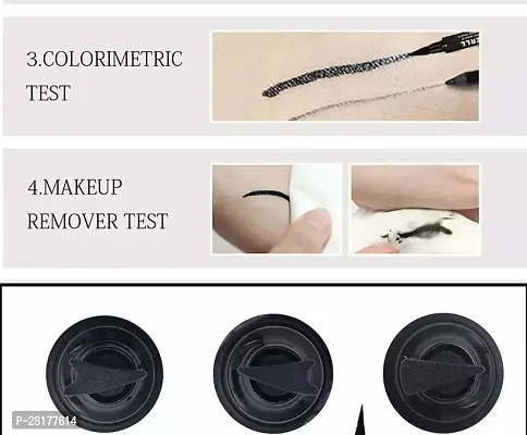 Profesional 2 in 1 Music Flower Gel Eyeliner Kajal Black-thumb3