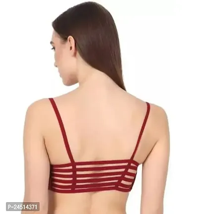 Fancy Cotton Blend Bralette Padded Bras For Women Single Pack-thumb2