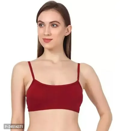 Fancy Cotton Blend Bralette Padded Bras For Women Single Pack-thumb0