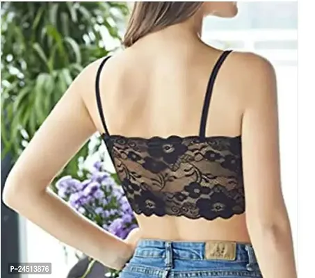 Fancy Net Bralette Padded Bras For Women Pack Of 3-thumb2