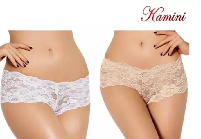 Comfortable Lace Basic Brief For Women Combo Pack Of 2