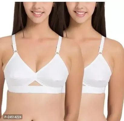 Fancy Cotton Everyday Non Padded Bras For Women Pack Of 2-thumb0