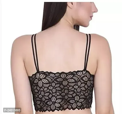 Fancy Net Bralette Lightly Padded Bras For Women Pack Of 3-thumb2