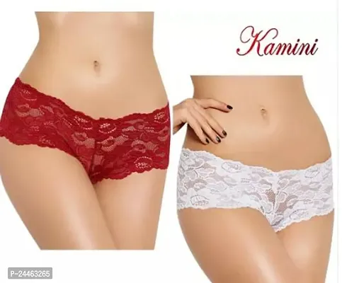 Comfortable Lace Basic Brief For Women Combo Pack Of 2