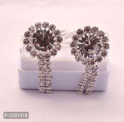 Silver Plated Diamond Toe Ring-thumb0