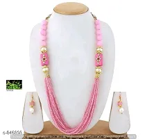 Pink Beads Jewellery set-thumb1
