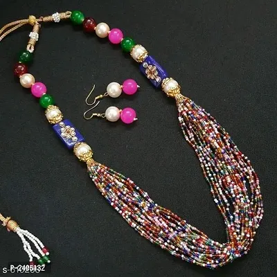 Multicoloured Beads Jewellery set
