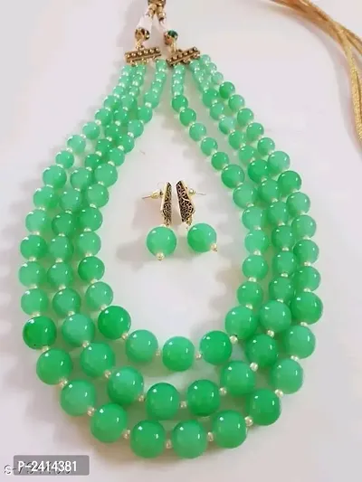 Green Pearl Jewllery Sets