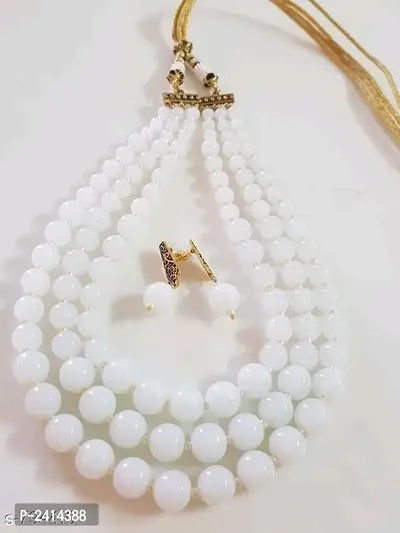 White Pearl Jewllery Sets