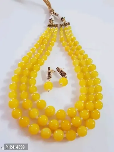 Yellow Pearl Jewllery Sets
