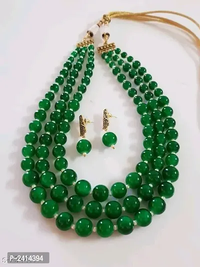Green Pearl Jewllery Sets