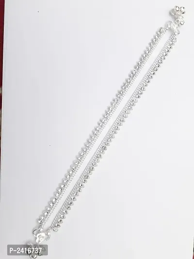 Silver German Silver Anklet-thumb0