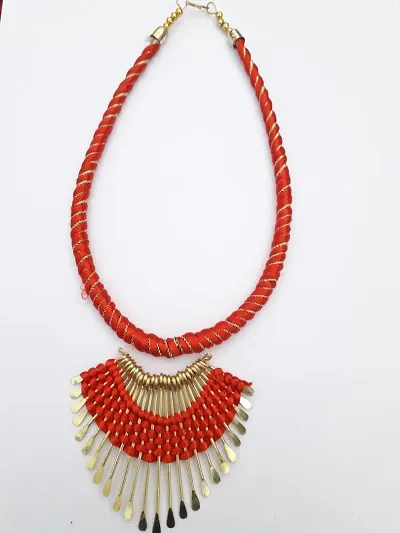 Handcrafted Fabric Tribal Necklaces