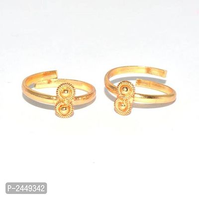 Golden Gold Plated Toe Ring-thumb0