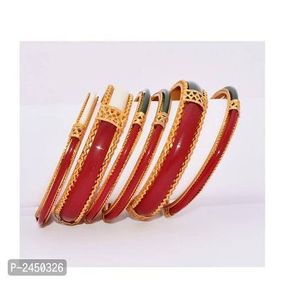 Red Brass Bangles-thumb0
