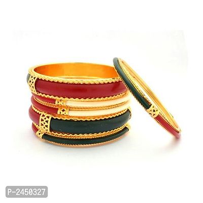 Multicoloured Brass Bangles-thumb0