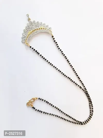 Brass Party Wear Crystal  Mangalsutra