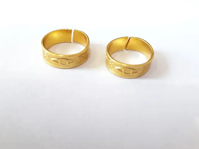 Golden Brass Toe Rings