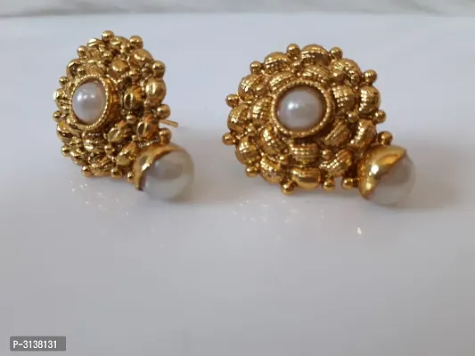 Women's Party Wear Brass Earrings