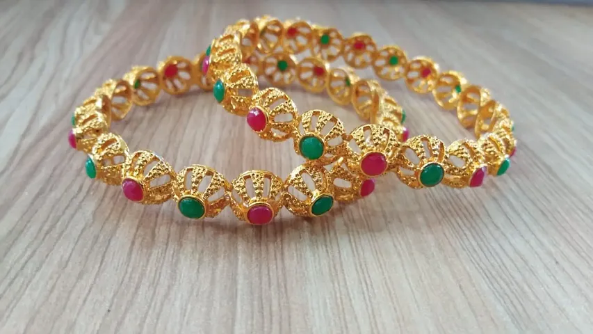 Traditional Designer Gold Plated Bangles