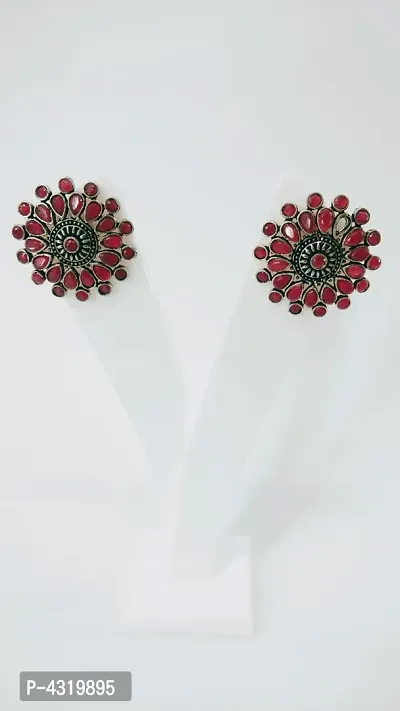 Trendy Designer Alloy Stud Earrings-thumb3