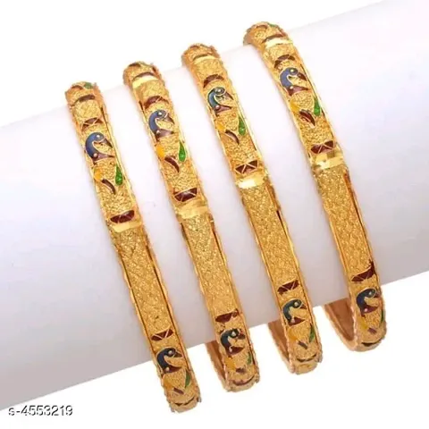 Stunning Gold Plated Bangles For A Perfect Look