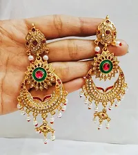 Shimmering Brass Beads Jhumkas Earrings For Women And Girls-thumb4