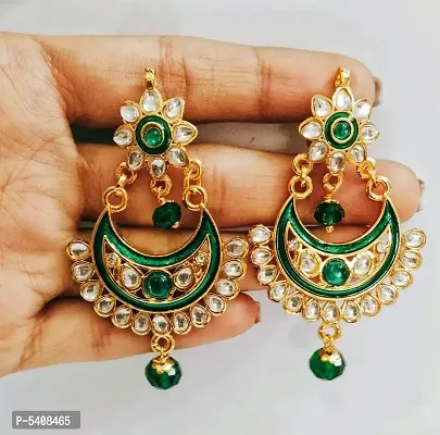 Shimmering Brass Beads Jhumkas Earrings For Women And Girls